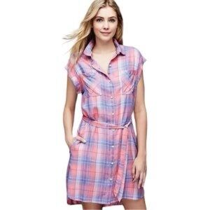 EUC | GAP Plaid Pink & Blue Dress | Size XL